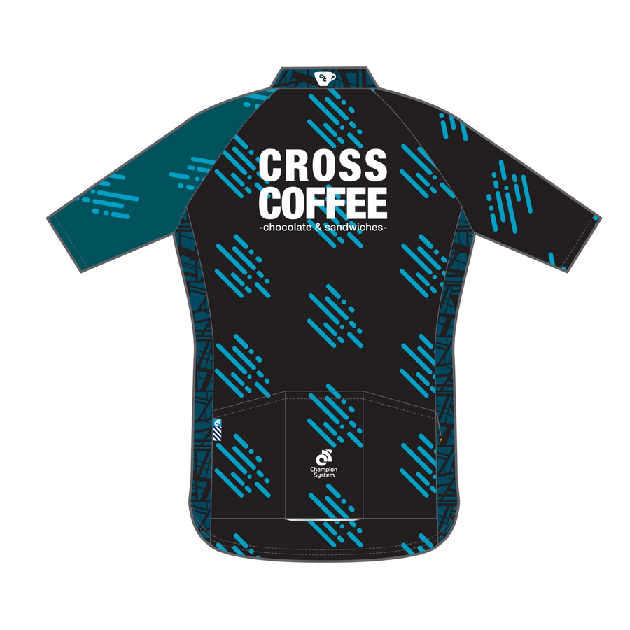 CROSS COFFEE RAINDROP BLACK / サイクルジャージ