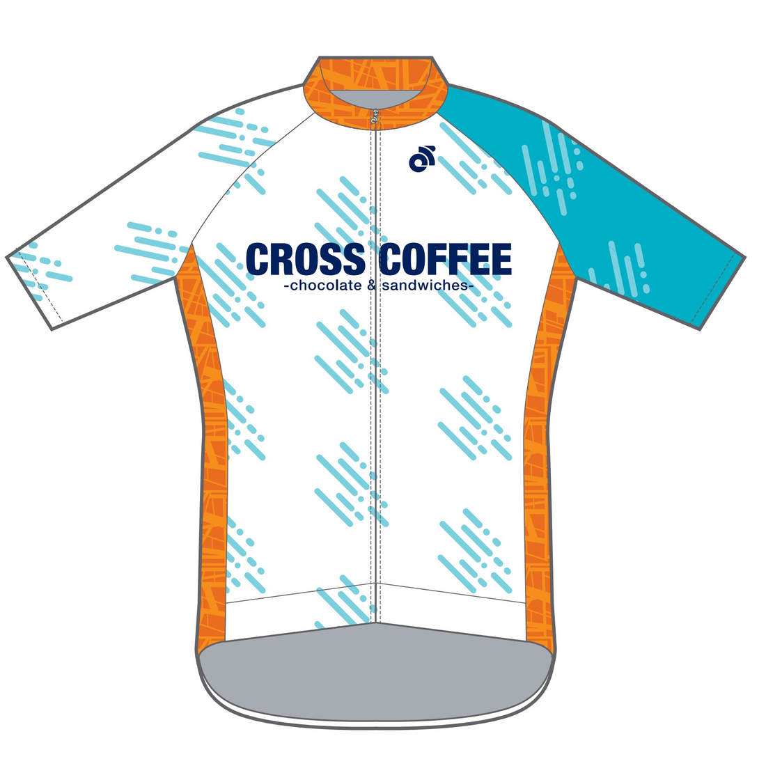 Performance ECOジャージ / CROSS COFFEE RAINDROP WHITE