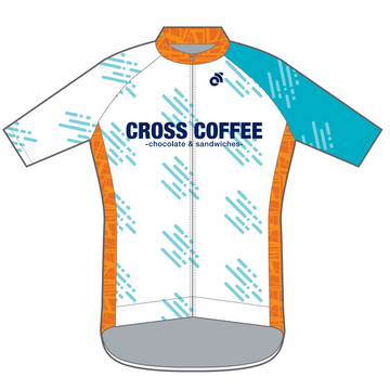 Performance長袖ジャージ / CROSS COFFEE RAINDROP WHITE