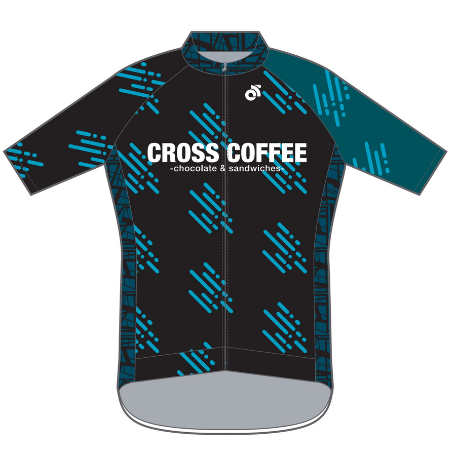 Performance長袖ジャージ / CROSS COFFEE RAINDROP BLACK