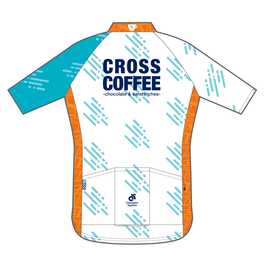 Techライトジャージ / CROSS COFFEE RAINDROP WHITE