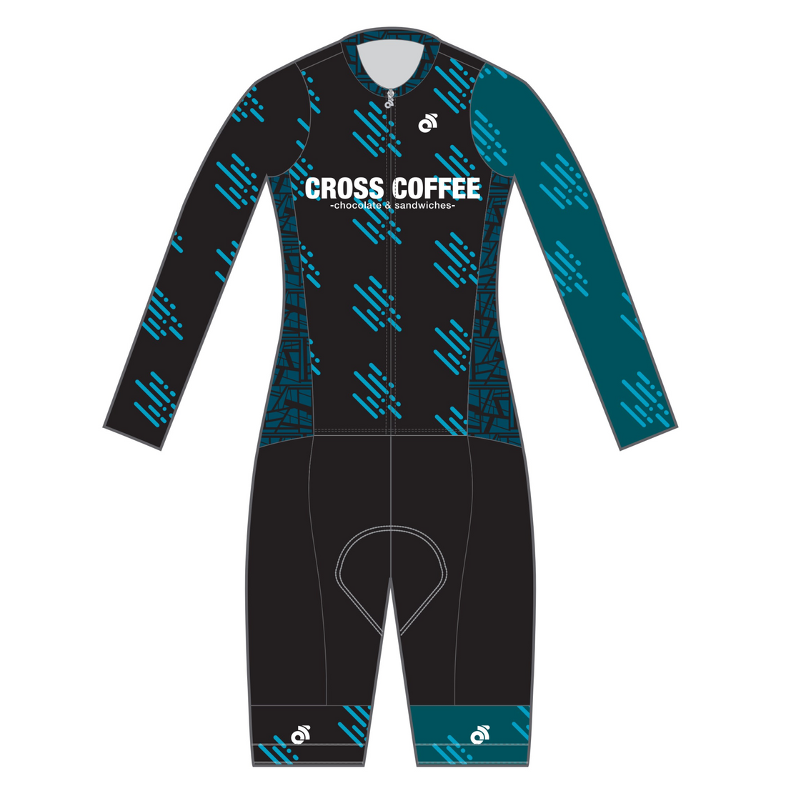 Performanceシクロクロス フリース スキンスーツ / CROSS COFFEE RAINDROP BLACK