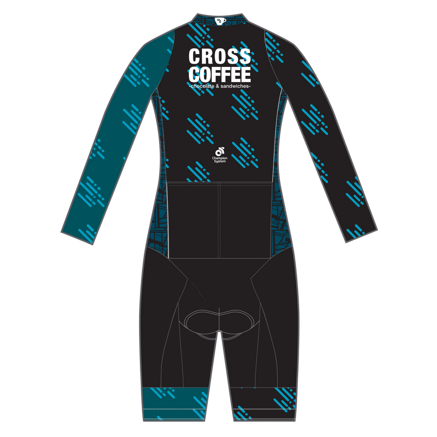 Performanceシクロクロス フリース スキンスーツ / CROSS COFFEE RAINDROP BLACK