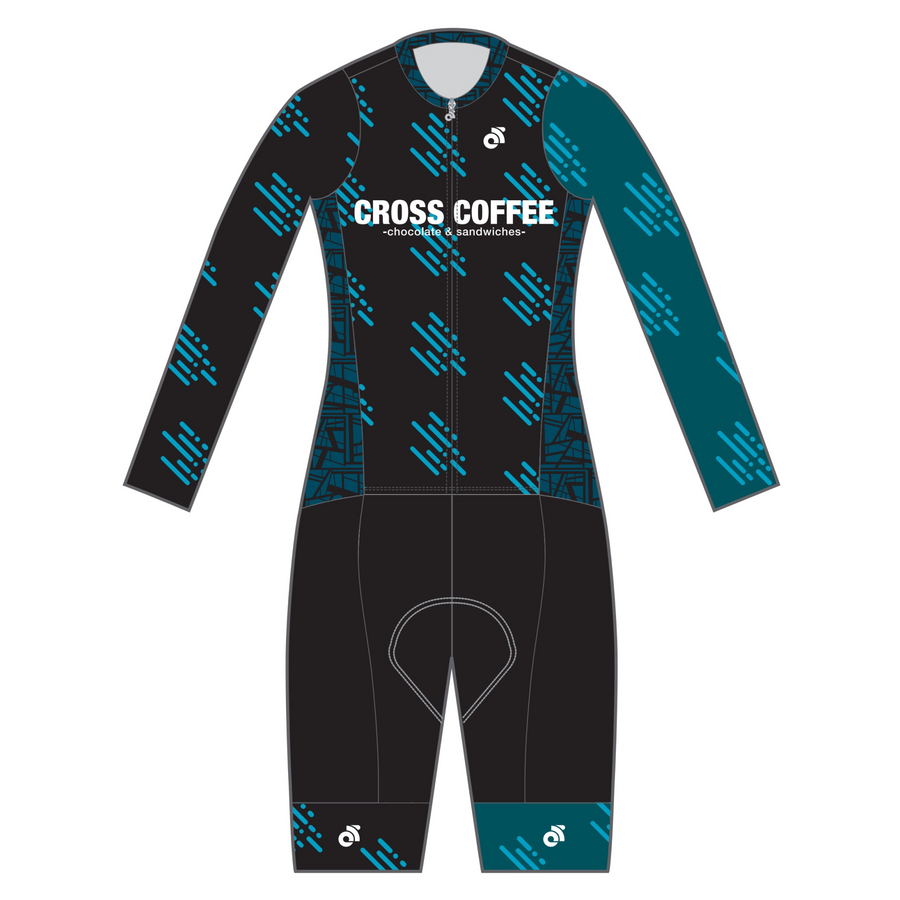 Perfornamceシクロクロス ライト スキンスーツ / CROSS COFFEE RAINDROP BLACK